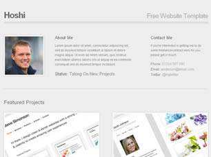 Preview hoshi - FREE HTML CSS JavaScript Template