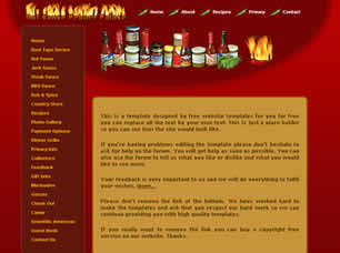 Preview hot sauce - FREE HTML CSS JavaScript Template