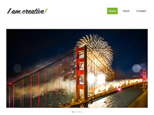 Preview i am creative - FREE HTML CSS JavaScript Template