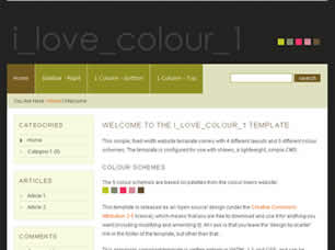 Preview i love colour 1 - FREE HTML CSS JavaScript Template