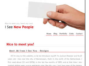 Preview i see new people - FREE HTML CSS JavaScript Template