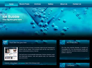 Preview ice bubble - FREE HTML CSS JavaScript Template