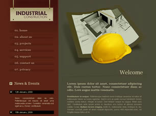 Preview industrial construction - FREE HTML CSS JavaScript Template