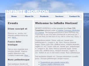 Preview infinite horizon - FREE HTML CSS JavaScript Template