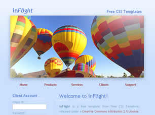 Preview inflight - FREE HTML CSS JavaScript Template