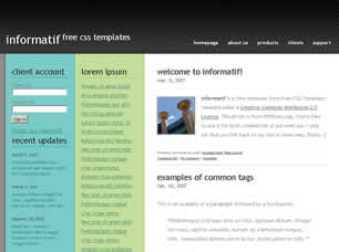 Preview informatif - FREE HTML CSS JavaScript Template