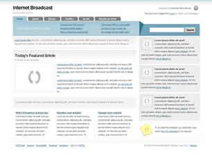 Preview internet broadcast - FREE HTML CSS JavaScript Template