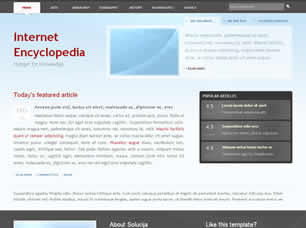 Preview internet encyclopedia - FREE HTML CSS JavaScript Template