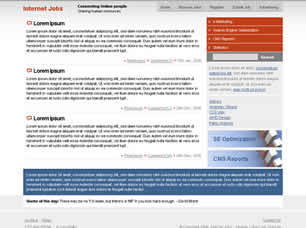 Preview internet jobs - FREE HTML CSS JavaScript Template