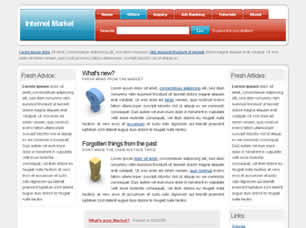 Preview internet market - FREE HTML CSS JavaScript Template