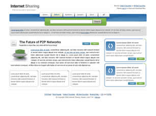 Preview internet sharing - FREE HTML CSS JavaScript Template