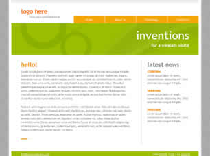 Preview inventions - FREE HTML CSS JavaScript Template