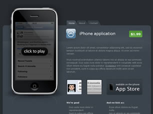 Preview iphone - FREE HTML CSS JavaScript Template