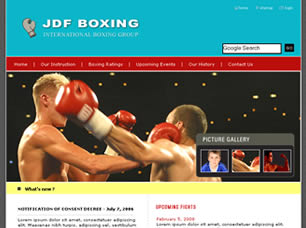 Preview jdf boxing - FREE HTML CSS JavaScript Template