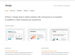 Preview jengo - FREE HTML CSS JavaScript Template