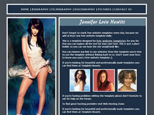 Preview jennifer love hewitt - FREE HTML CSS JavaScript Template