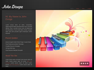 Preview john donga - FREE HTML CSS JavaScript Template