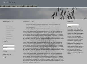 Preview just grey - FREE HTML CSS JavaScript Template