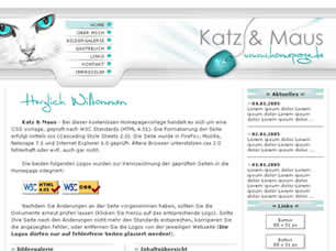 Preview katz und maus - FREE HTML CSS JavaScript Template