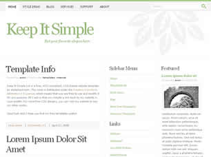 Preview keep it simple - FREE HTML CSS JavaScript Template