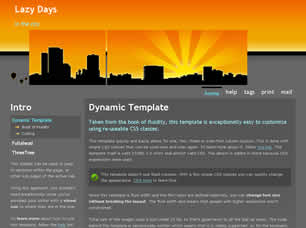 Preview lazy days - FREE HTML CSS JavaScript Template