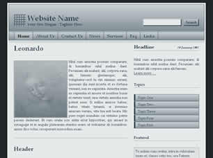 Preview leonardo - FREE HTML CSS JavaScript Template