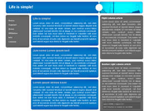 Preview life is simple - FREE HTML CSS JavaScript Template