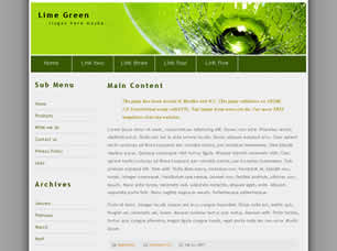 Preview lime green - FREE HTML CSS JavaScript Template