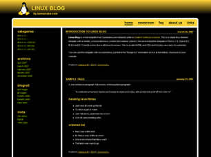 Preview linux blog - FREE HTML CSS JavaScript Template