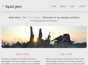 Preview liquid gem - FREE HTML CSS JavaScript Template