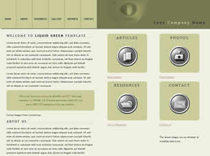 Preview liquid green - FREE HTML CSS JavaScript Template