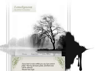 Preview lonelyness - FREE HTML CSS JavaScript Template