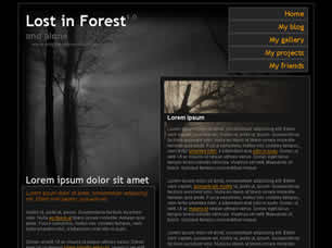 Preview lost in forest 1 0 - FREE HTML CSS JavaScript Template