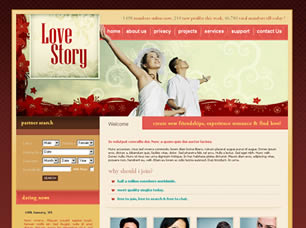 Preview love story - FREE HTML CSS JavaScript Template