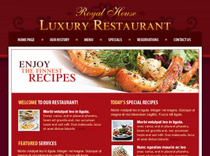 Preview luxury restaurant - FREE HTML CSS JavaScript Template