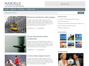 Preview marcelle - FREE HTML CSS JavaScript Template