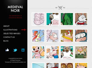Preview medieval noir - FREE HTML CSS JavaScript Template