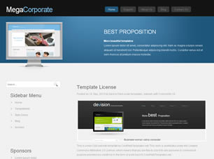 Preview megacorporate - FREE HTML CSS JavaScript Template