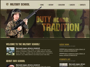 Preview military school - FREE HTML CSS JavaScript Template