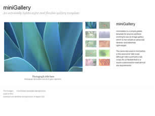 Preview minigallery - FREE HTML CSS JavaScript Template