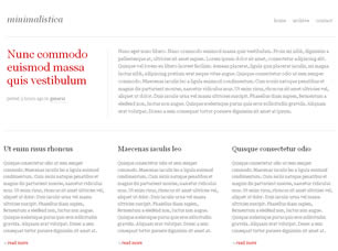 Preview minimalistica - FREE HTML CSS JavaScript Template