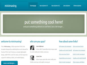 Preview minimaxing - FREE HTML CSS JavaScript Template