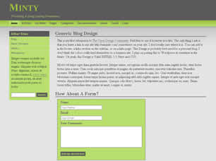 Preview minty - FREE HTML CSS JavaScript Template