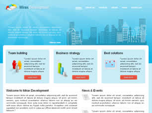 Preview mirax development - FREE HTML CSS JavaScript Template