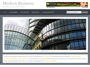 Preview modern business - FREE HTML CSS JavaScript Template