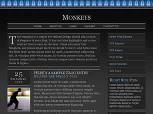 Preview monkeys - FREE HTML CSS JavaScript Template