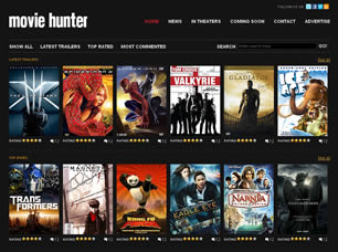 Preview moviehunter - FREE HTML CSS JavaScript Template