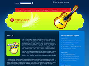 Preview music club - FREE HTML CSS JavaScript Template