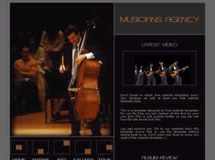 Preview musicians agency - FREE HTML CSS JavaScript Template