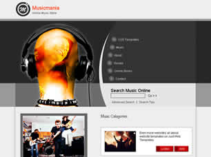 Preview musicmania - FREE HTML CSS JavaScript Template